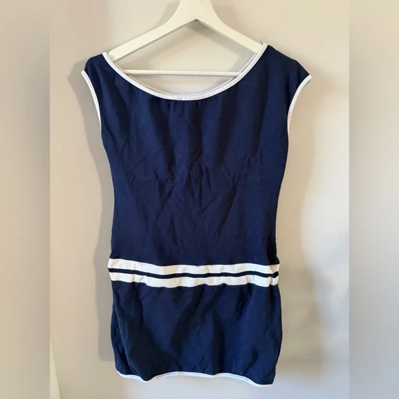 SNDYS Windsor Mini Dress in Navy - Picture 3 of 4